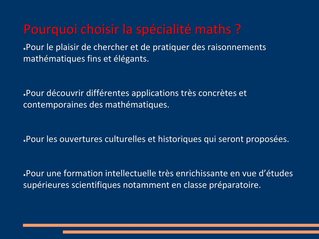 Spécialité maths en TS Horaire 2 heures par semaine ppt télécharger